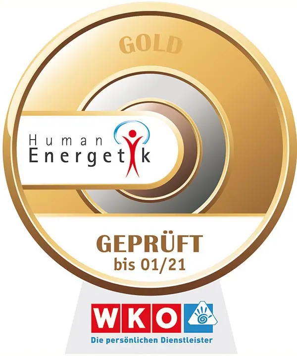 Gütesiegel Humanenergetik der WKO in Gold – geprüft